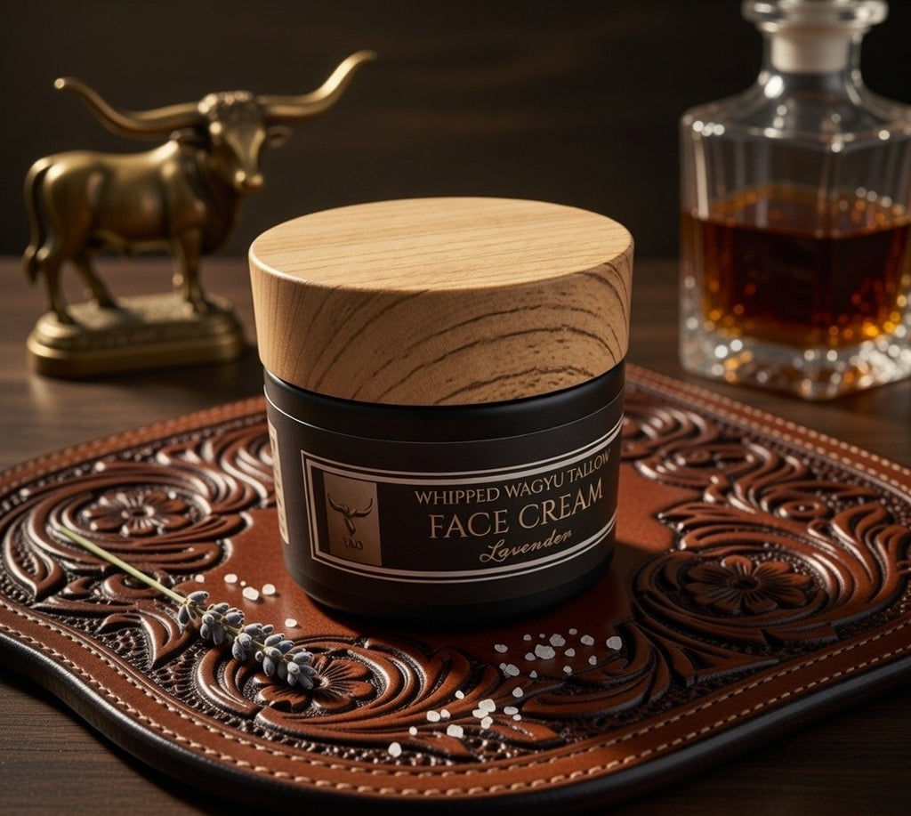 Whipped Wagyu Face Cream - Grass-Fed Beef Tallow Moisturizer | Deep Hydration, Anti-Aging, Non-Greasy | TAO Tallow 2oz
